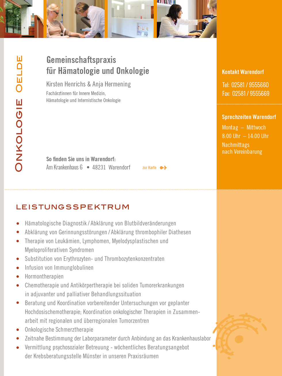 Gemeinschaftspraxis Henrichs Hermening | Onkologie Oelde